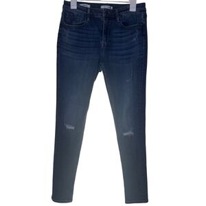 Vigoss Marley Skinny Jeans Womens 29 Distressed Indigo Blue Stretch Denim